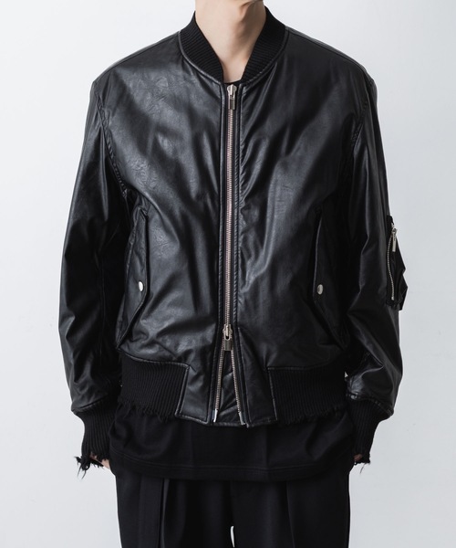 セール】シンセティックレザー MA-1 / SYNTHETIC LEATHER MA-1