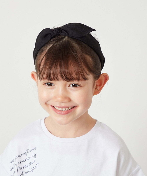 a.v.v（アーヴェヴェ）の「[KIDS]リボンカチューシャ（カチューシャ・キッズ・ブラック/ブルー・38）」の8枚目の写真