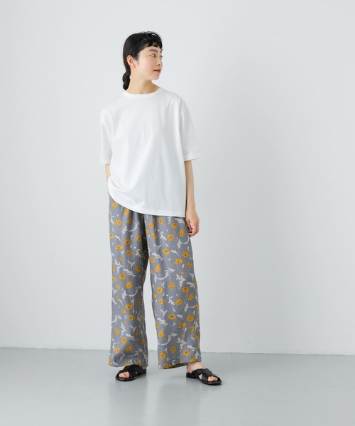 かぐれ(カグレ)の「ラクシュミコットン半袖Tシャツ(Tシャツ/カットソー・レディース・ホワイト/チャコールグレー・FREE)」の15枚目の写真