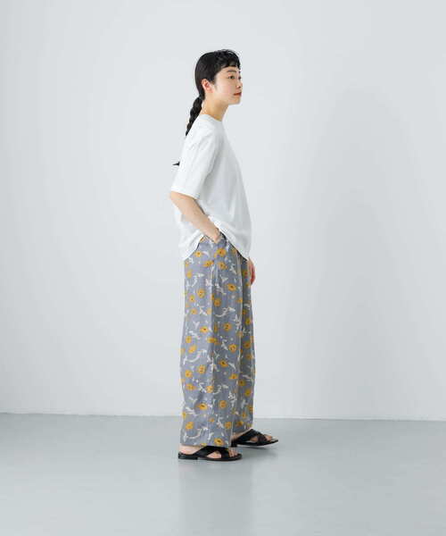 かぐれ(カグレ)の「ラクシュミコットン半袖Tシャツ(Tシャツ/カットソー・レディース・ホワイト/チャコールグレー・FREE)」の16枚目の写真