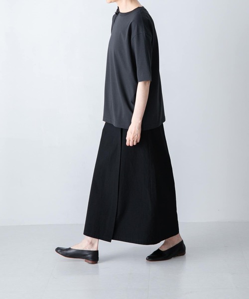 かぐれ(カグレ)の「ラクシュミコットン半袖Tシャツ(Tシャツ/カットソー・レディース・ホワイト/チャコールグレー・FREE)」の14枚目の写真