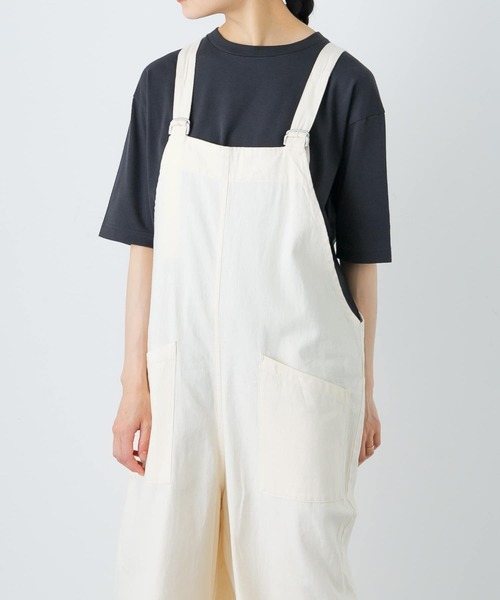 かぐれ(カグレ)の「ラクシュミコットン半袖Tシャツ(Tシャツ/カットソー・レディース・ホワイト/チャコールグレー・FREE)」の3枚目の写真