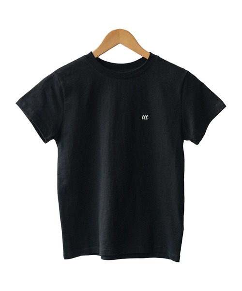 mili an deni(ミリアンデニ)の「ワンポイント刺繍Tシャツ(Tシャツ/カットソー・レディース・ネイビー/チャコールグレー/ホワイト×ブラック/ブラック/アイボリー・M)」の22枚目の写真