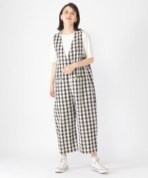 コットンリネン2WAYサロペット