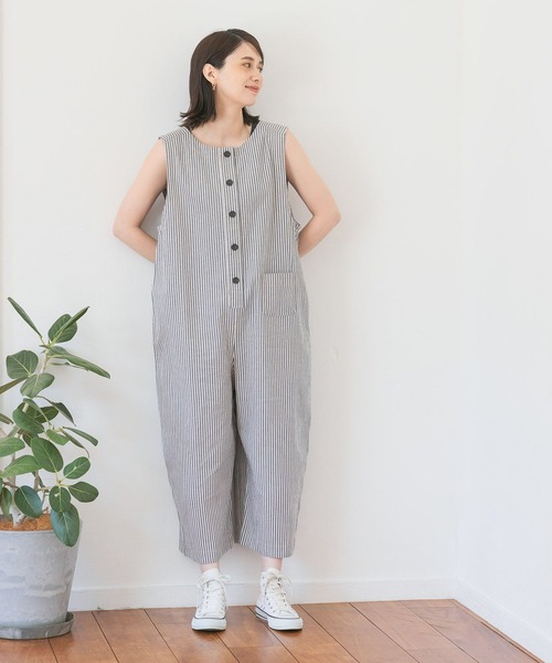 studio CLIP（スタディオクリップ）の「コットンリネン2WAYサロペット（サロペット/オーバーオール・レディース・その他1/その他2・FREE）」の8枚目の写真