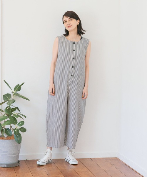 studio CLIP（スタディオクリップ）の「コットンリネン2WAYサロペット（サロペット/オーバーオール・レディース・その他1/その他2・FREE）」の9枚目の写真