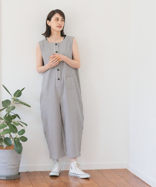 studio CLIP（スタディオクリップ）の「コットンリネン2WAYサロペット（サロペット/オーバーオール・レディース・その他1/その他2・FREE）」の10枚目の写真