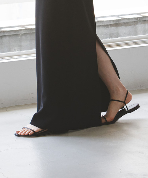 Noble（ノーブル）の「ニットジョーゼットニュアンスネックワンピース（ワンピース・レディース・ブラック/ベージュ・FREE）」の6枚目の写真