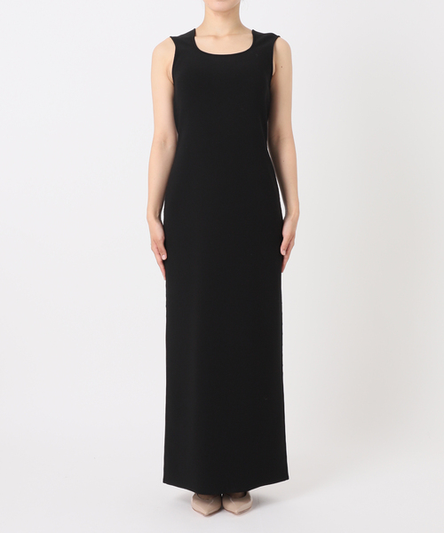 Noble（ノーブル）の「ニットジョーゼットニュアンスネックワンピース（ワンピース・レディース・ブラック/ベージュ・FREE）」の21枚目の写真