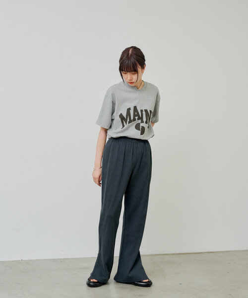 WHIMSIC（ウィムジック）の「【UNISEX/2サイズ展開】プレーティングジャージーステッチトラックパンツ（その他パンツ・メンズ・シルバー/チャコールグレー・1/2）」の11枚目の写真