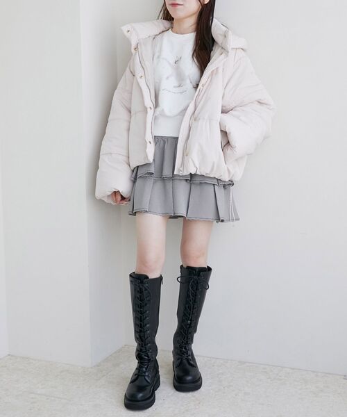 MAJESTIC LEGON（マジェスティックレゴン）の「レースアップロングブーツ（ブーツ・レディース・ブラック/ブラウン・X-LARGE/LARGE/MEDIUM/SMALL）」の15枚目の写真