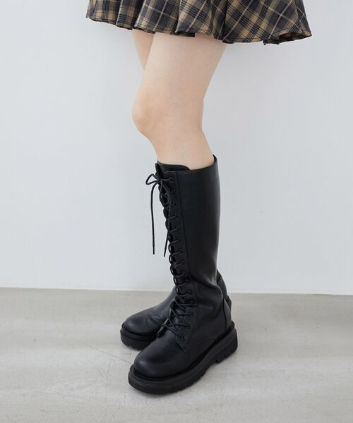 【希少】◾️trippen◾️ロングブーツ◾️Tower◾️バックジップ◾️レザー trippen（トリッペン） ロングブーツ TOWER BUF レディース レザー