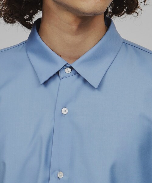 tk.TAKEO KIKUCHI（ティーケータケオキクチ）の「TRレギュラースマートシャツ（シャツ/ブラウス・メンズ・ライトグレー/ブルー/チャコールグレー/ホワイト・03/01/02/04）」の9枚目の写真