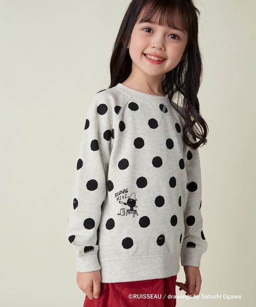BEAMS mini(ビームスミニ)の「マリモ スウェット 2024FW(90~150cm)(スウェット・キッズ・ライトグレー/ホワイト系その他5・90/100/120/130/140/150/110)」の4枚目の写真