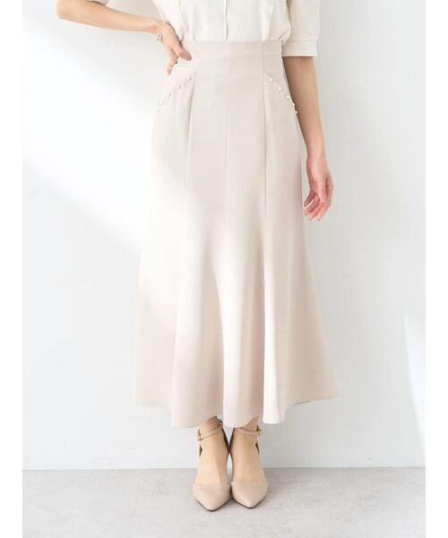 earth music&ecology(アースミュージックアンドエコロジー)の「パール付きマーメイドスカート(スカート・レディース・ダークネイビー/ブルー/その他8・M/S)」の14枚目の写真