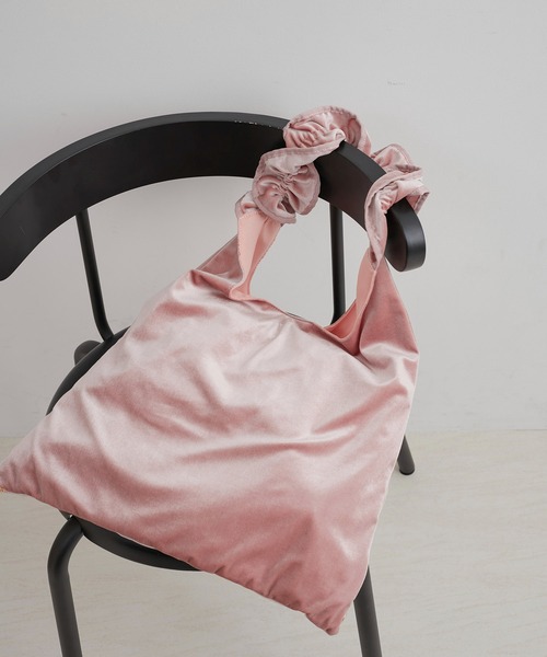 セール】2WAY/ベロアフリルワンショルダーバッグ（ショルダーバッグ