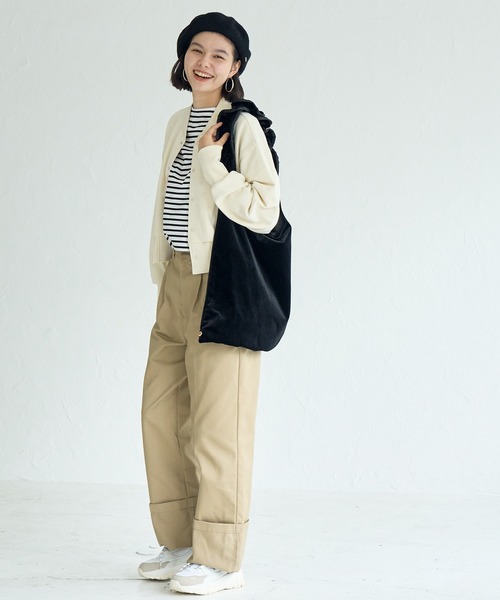 ROPE' PICNIC（ロペピクニック）の「2WAY/ベロアフリルワンショルダーバッグ（ショルダーバッグ・レディース・ブラック/ピンク/イエロー/ブルー・FREE）」の22枚目の写真