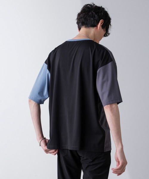 NANO universe(ナノユニバース)の「リラックス切り替えスムースTシャツ 半袖(Tシャツ/カットソー・メンズ・その他1/その他3/その他2・S/M/L)」の19枚目の写真