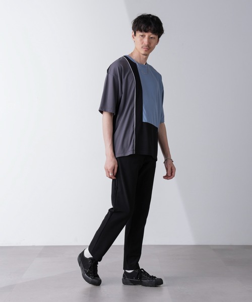 NANO universe(ナノユニバース)の「リラックス切り替えスムースTシャツ 半袖(Tシャツ/カットソー・メンズ・その他1/その他3/その他2・S/M/L)」の22枚目の写真