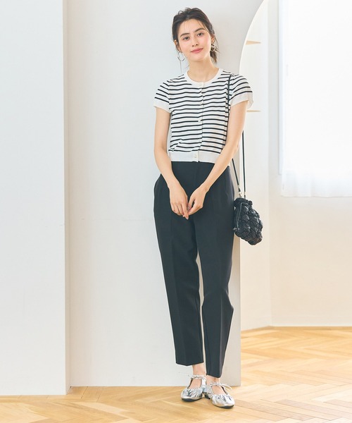 coca(coca)(コカ)の「【WEB限定セール】パールニットカーディガン(Tシャツ/カットソー・レディース・ブラック/その他1・S/M/L)」の3枚目の写真