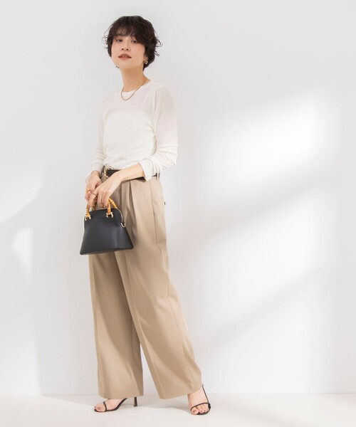 NOLLEY’S Sophi（ノーリーズソフィ）の「シアーフライスロンT（Tシャツ/カットソー・レディース・オフホワイト/ブラック/グレイッシュブルー・38）」の22枚目の写真