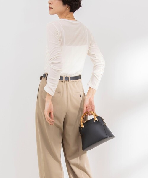 NOLLEY’S Sophi（ノーリーズソフィ）の「シアーフライスロンT（Tシャツ/カットソー・レディース・オフホワイト/ブラック/グレイッシュブルー・38）」の20枚目の写真