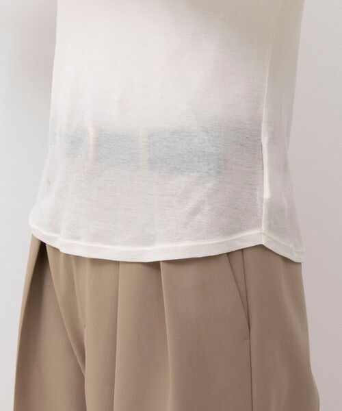 NOLLEY’S Sophi（ノーリーズソフィ）の「シアーフライスロンT（Tシャツ/カットソー・レディース・オフホワイト/ブラック/グレイッシュブルー・38）」の16枚目の写真