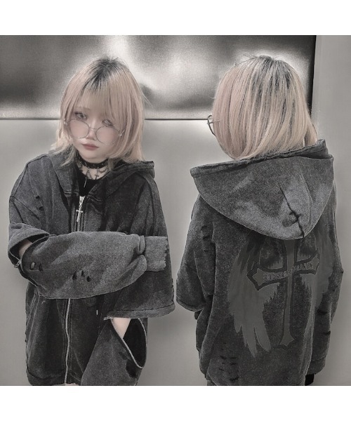 う*ー様 PSYNYXX プシュニクス ピグメント 2wayクロス羽パーカー PSYNYXX（プシュニクス）の「PSYNYXX ピグメント2way