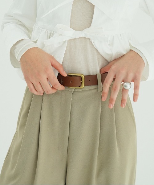 CLANE（クラネ）の「GENUINE LEATHER BELT（ベルト・レディース・ブラック/ブラウン・F）」の15枚目の写真