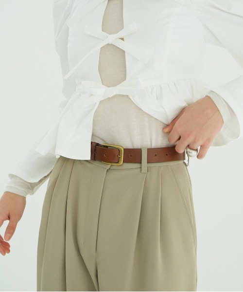 CLANE（クラネ）の「GENUINE LEATHER BELT（ベルト・レディース・ブラック/ブラウン・F）」の16枚目の写真