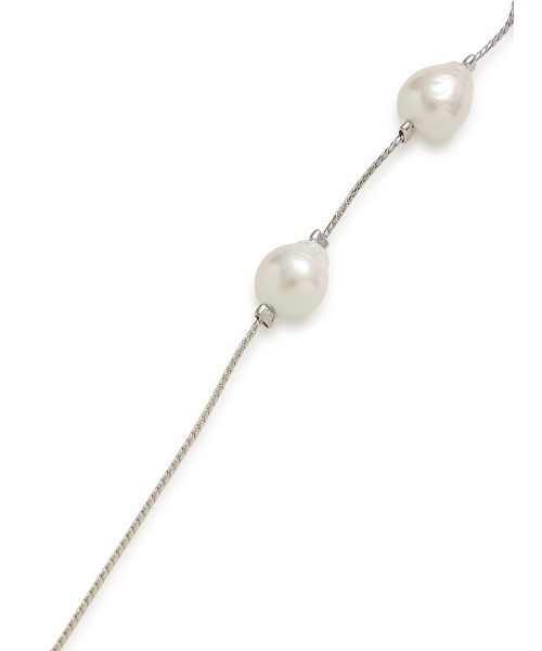 FRAY I.D（フレイアイディー）の「ガラスパールナローチェーンイヤリング（イヤリング・レディース・シルバー/ゴールド・FREE）」の5枚目の写真