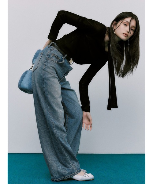 FRAY I.D（フレイアイディー）の「ガラスパールナローチェーンイヤリング（イヤリング・レディース・シルバー/ゴールド・FREE）」の11枚目の写真