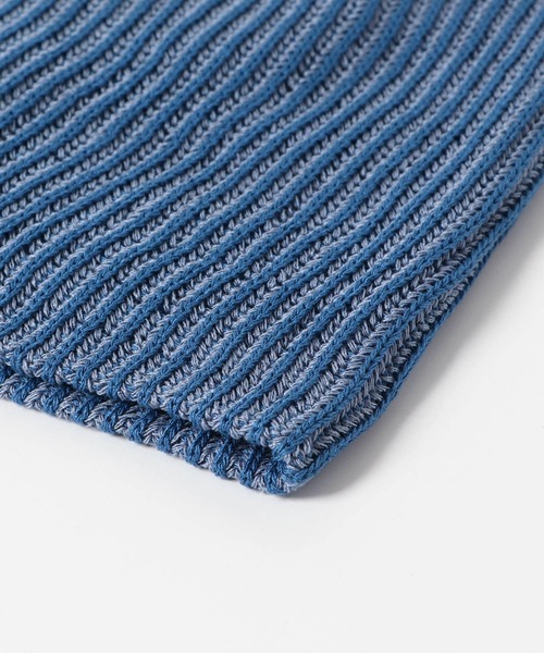 KBF（ケイビーエフ）の「リブニットビーニー（ニットキャップ/ビーニー・レディース・ブルー/ネイビー・ONE）」の4枚目の写真