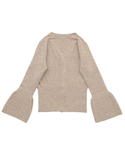 select MOCA（セレクトモカ）の「ベルスリーブVネックニットカーディガン（カーディガン/ボレロ・レディース・チャコール/オートミール/ブラック・FREE）」の7枚目の写真