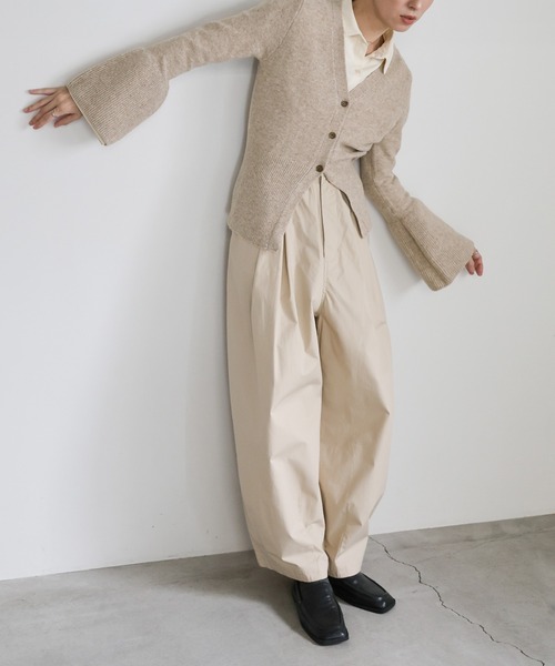 セール】ベルスリーブVネックニットカーディガン（カーディガン/ボレロ