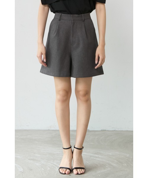 M.deux（エムドゥ）の「◆ツイルショートパンツ◆（その他パンツ・レディース・グレー/ブラック・MEDIUM）」の3枚目の写真