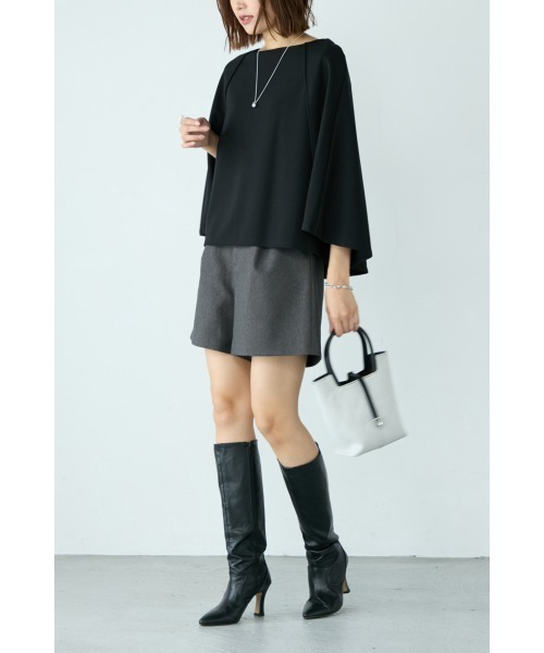 M.deux（エムドゥ）の「◆ツイルショートパンツ◆（その他パンツ・レディース・グレー/ブラック・MEDIUM）」の10枚目の写真