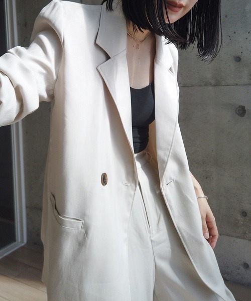 ツイルビッグテーラードジャケット（テーラードジャケット）｜y/m by RIKA（イムバイリカ）