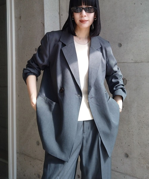 ツイルビッグテーラードジャケット（テーラードジャケット）｜y/m by RIKA（イムバイリカ）