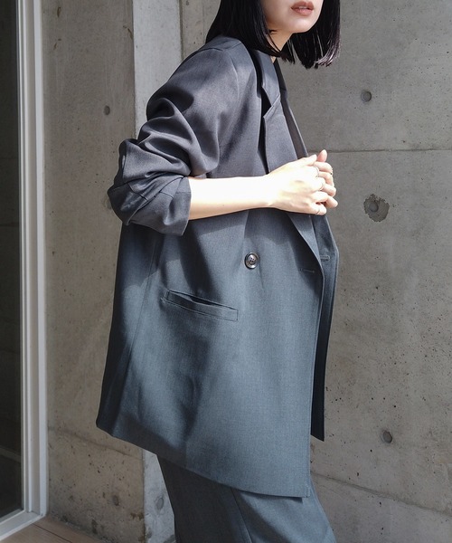 ツイルビッグテーラードジャケット（テーラードジャケット）｜y/m by RIKA（イムバイリカ）