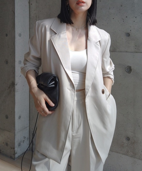 ツイルビッグテーラードジャケット（テーラードジャケット）｜y/m by RIKA（イムバイリカ）