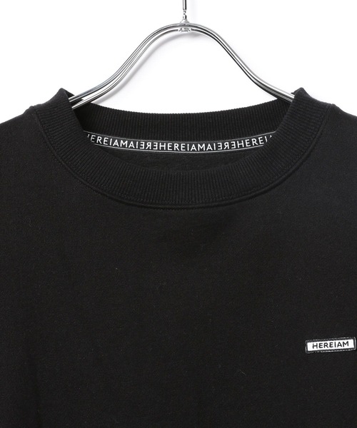 HEREIAM(ヘレイアム)の「【HEREIAM】ユニセックス/ワッペンロゴ裏起毛トレーナー(スウェット・レディース・モスグリーン/ブラック/ヘザーグレー/バイオレット・MEDIUM/LARGE)」の5枚目の写真