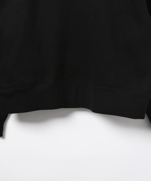 HEREIAM(ヘレイアム)の「【HEREIAM】ユニセックス/ワッペンロゴ裏起毛トレーナー(スウェット・レディース・モスグリーン/ブラック/ヘザーグレー/バイオレット・MEDIUM/LARGE)」の6枚目の写真