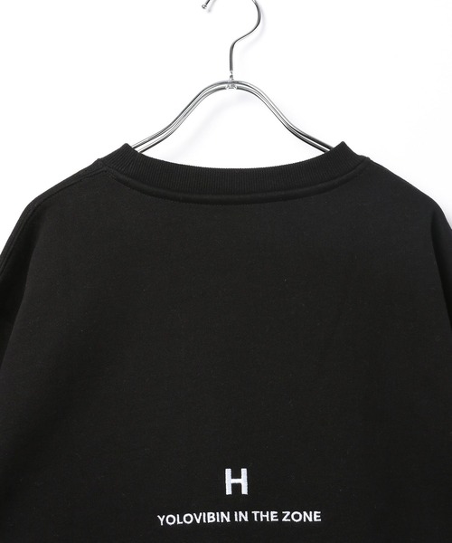 HEREIAM(ヘレイアム)の「【HEREIAM】ユニセックス/ワッペンロゴ裏起毛トレーナー(スウェット・レディース・モスグリーン/ブラック/ヘザーグレー/バイオレット・MEDIUM/LARGE)」の10枚目の写真