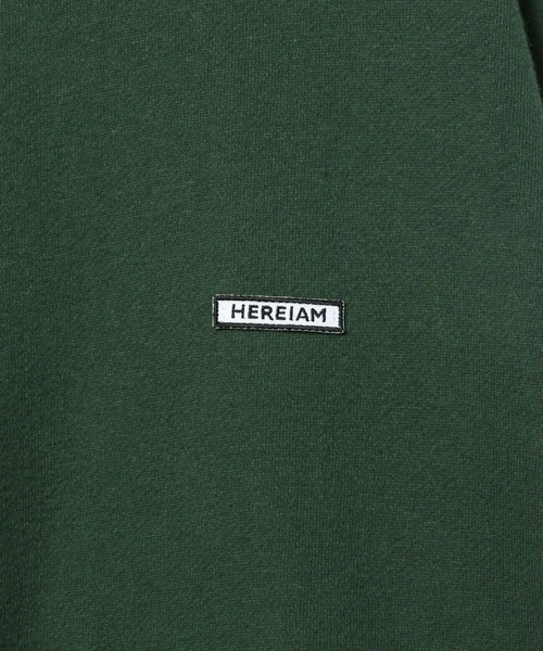 HEREIAM(ヘレイアム)の「【HEREIAM】ユニセックス/ワッペンロゴ裏起毛トレーナー(スウェット・レディース・モスグリーン/ブラック/ヘザーグレー/バイオレット・MEDIUM/LARGE)」の13枚目の写真