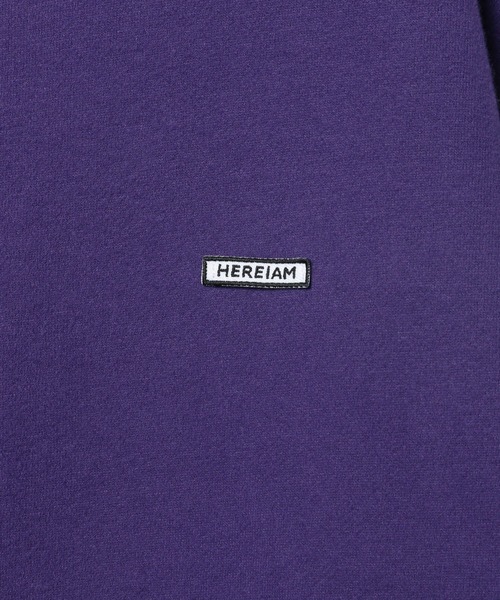HEREIAM(ヘレイアム)の「【HEREIAM】ユニセックス/ワッペンロゴ裏起毛トレーナー(スウェット・レディース・モスグリーン/ブラック/ヘザーグレー/バイオレット・MEDIUM/LARGE)」の15枚目の写真