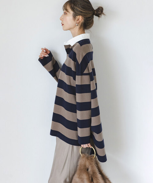 トップス COG THE BIG SMOKE COG THE BIG SMOKE/コグザビッグスモーク IVY RUGBY JERGEY（Tシャツ