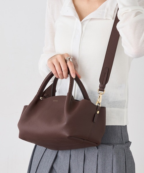 LORISTELLA（ロリステッラ）の「【LORISTELLA】シュリンクレザー 2WAYハンドバッグ ショルダーバッグ 2853（ショルダーバッグ・レディース・グレイッシュベージュ/ブラウン/ブラック/ダークブラウン・FREE）」の17枚目の写真