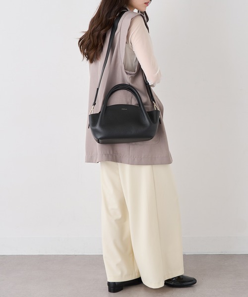 LORISTELLA】シュリンクレザー 2WAYハンドバッグ ショルダー LORISTELLA】シュリンクレザー 2WAYハンドバッグ ショルダー