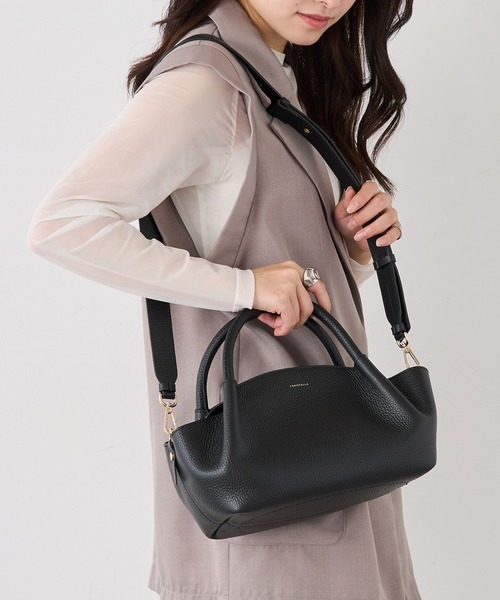 LORISTELLA】シュリンクレザー 2WAYハンドバッグ ショルダー